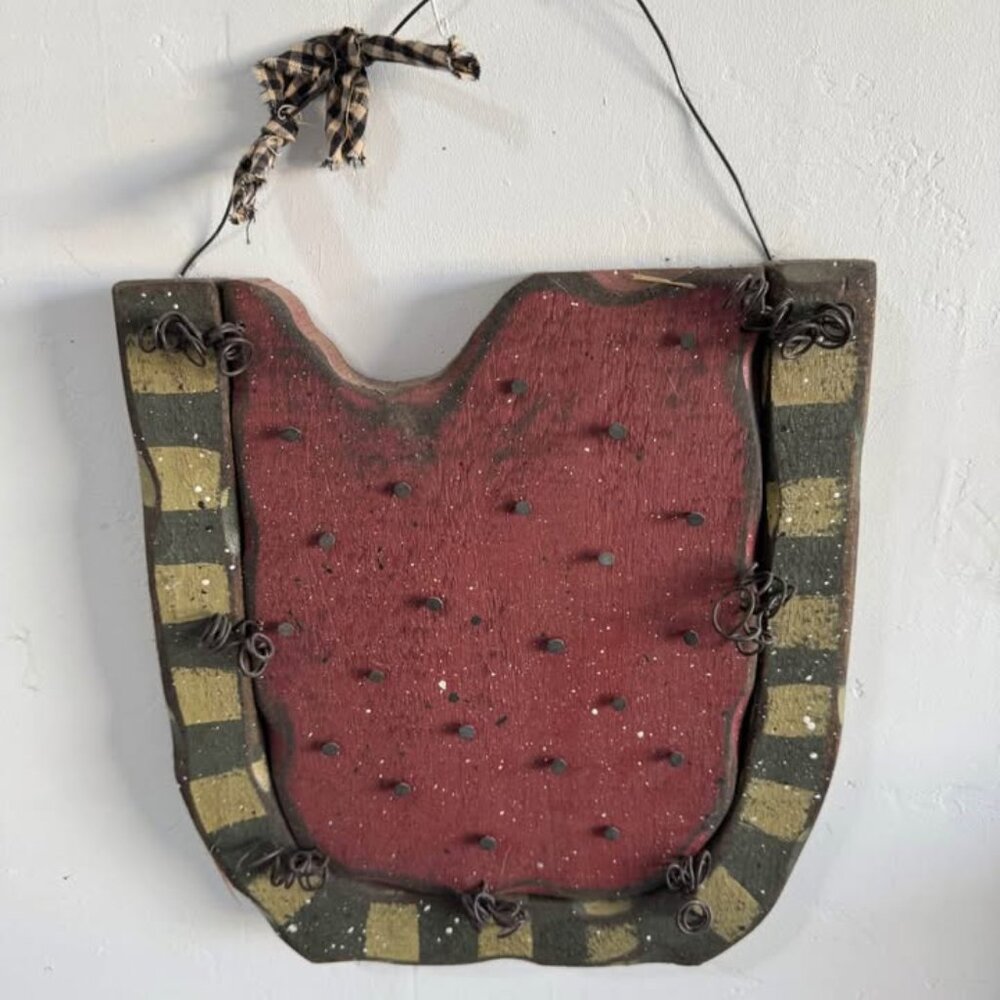 ADORABLE Chunky Wood Watermelon Door Decoration